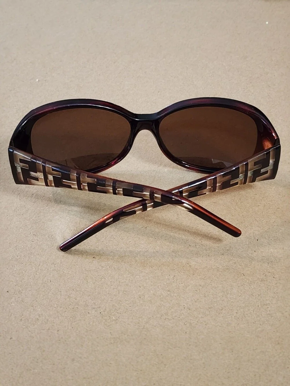 Fendi Sunglasses Two Tone Tortoise Shell FS407 238  57 14 125 Side Logos Vintage